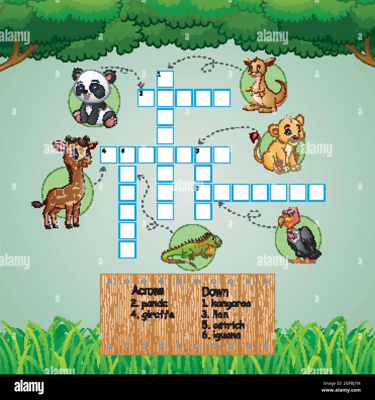 Animal crossword puzzles for kids games Stock Vector Image & Art - Alamy Animal crossword puzzles for kids games Stock Vector Image & Art - Alamy