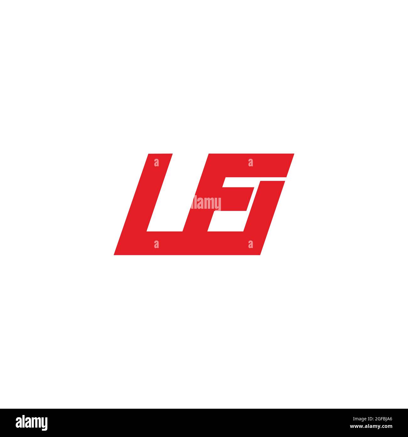 letter wf simple geometric line link logo vector Stock Vector