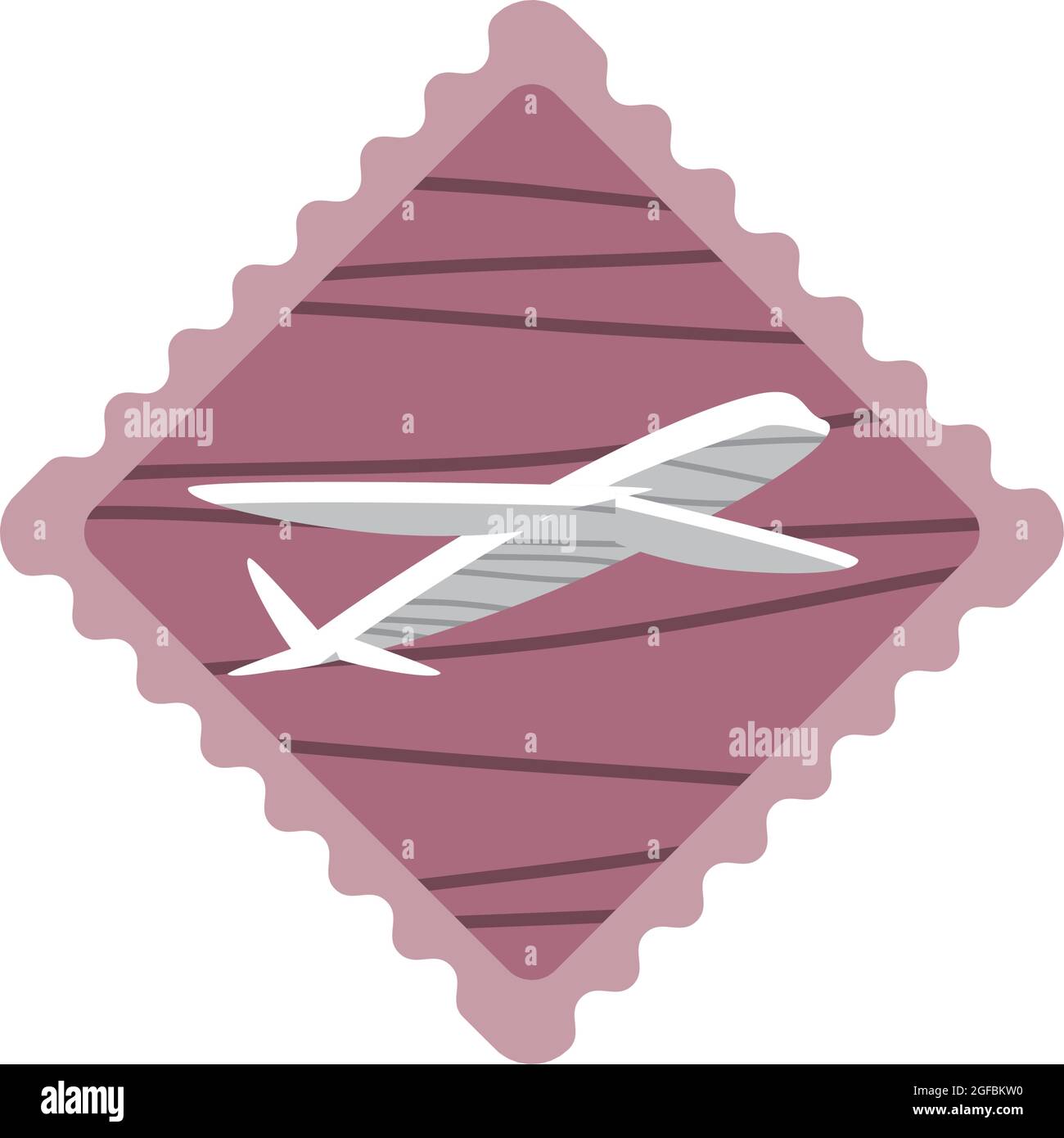 airplane post stamp Stock Vector Image & Art - Alamy