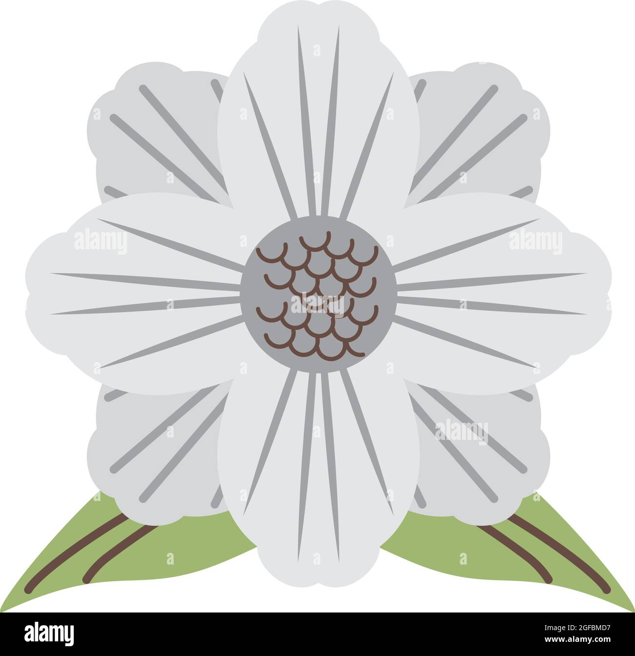 flower and leaves Stock Vector Image & Art - Alamy