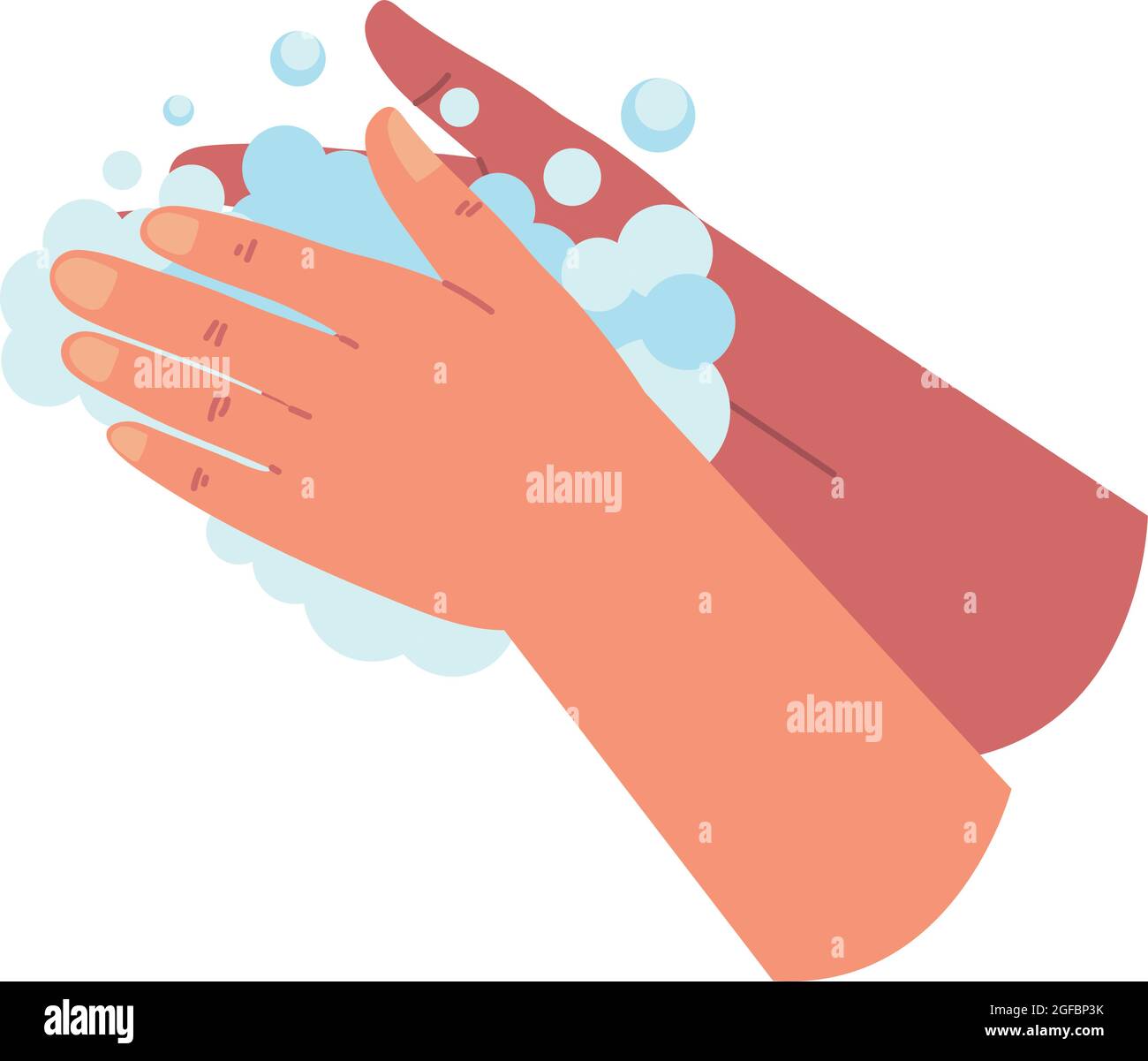 washing hands with soap Stock Vector Image & Art - Alamy