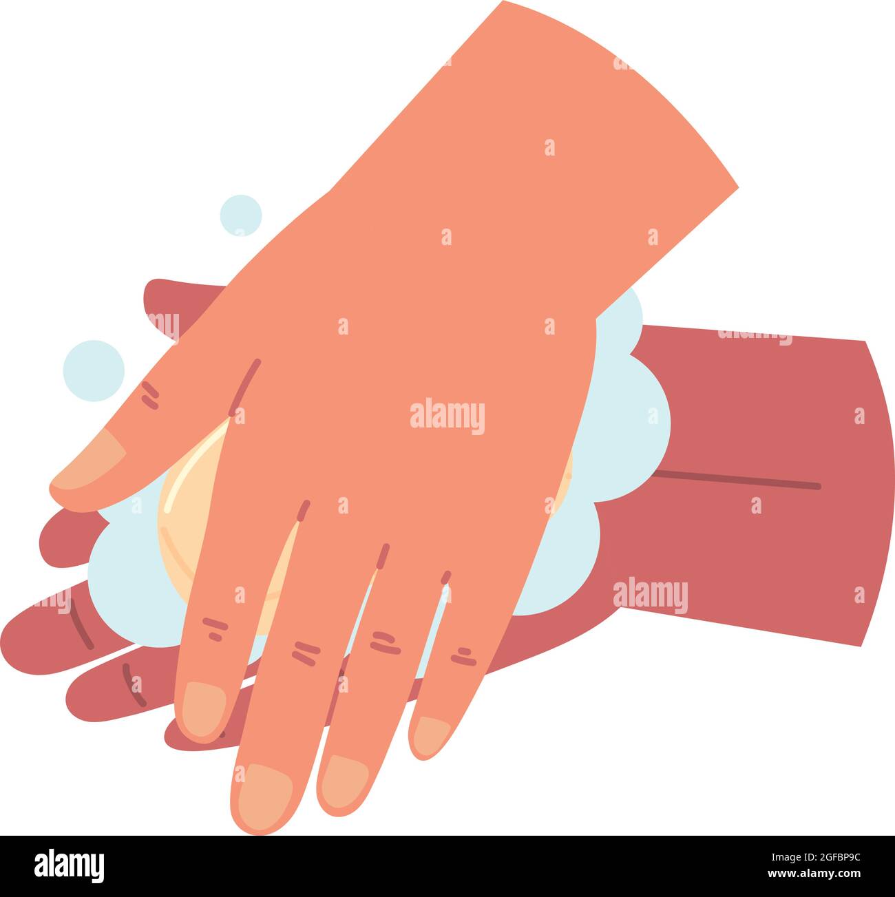 washing hands with soap Stock Vector Image & Art - Alamy