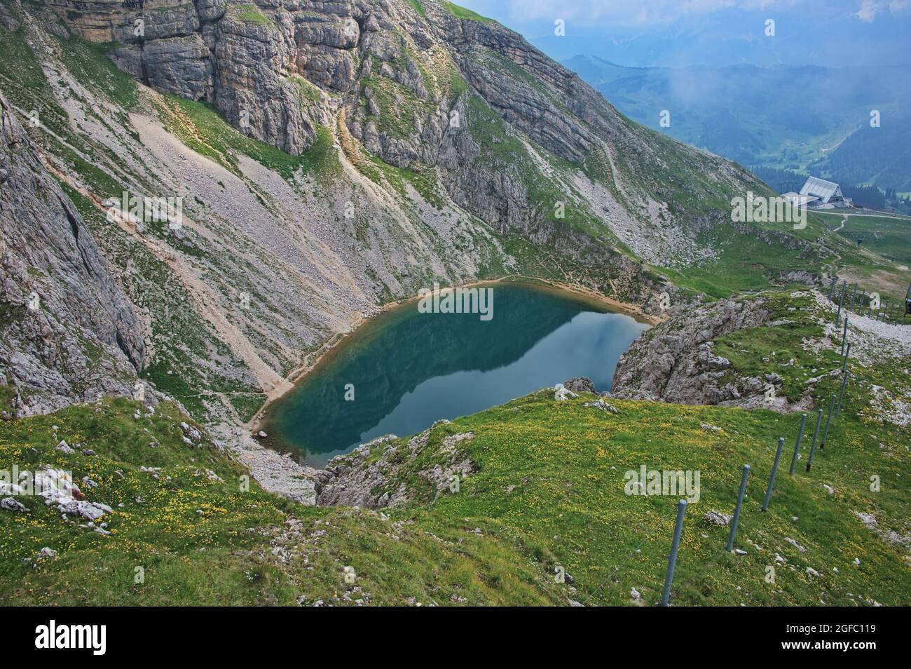 Amazing rocks of Dolomite mountains in Italy Stock Photo - Alamy