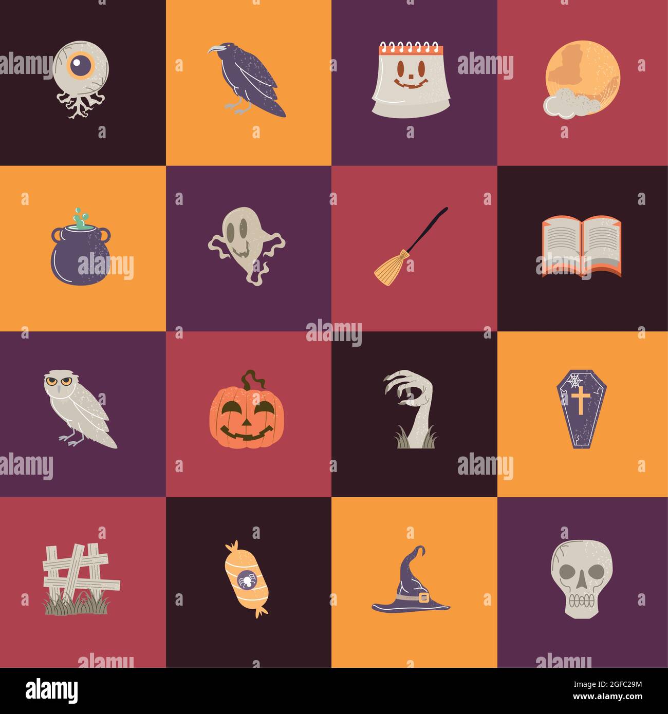 set of halloween Stock Vector Image & Art - Alamy