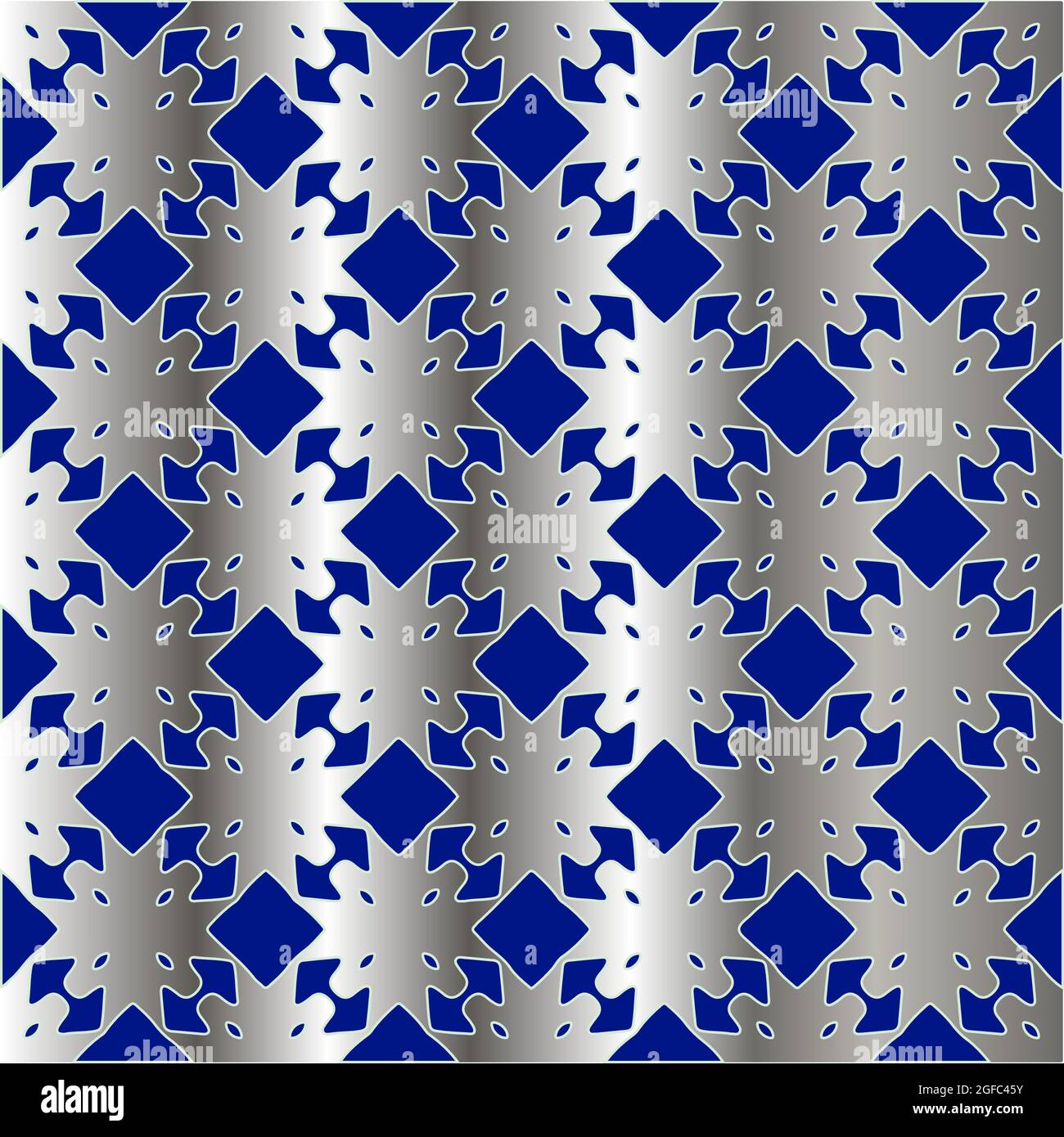 metal pattern on a blue background. pattern for fabric, wallpaper ...
