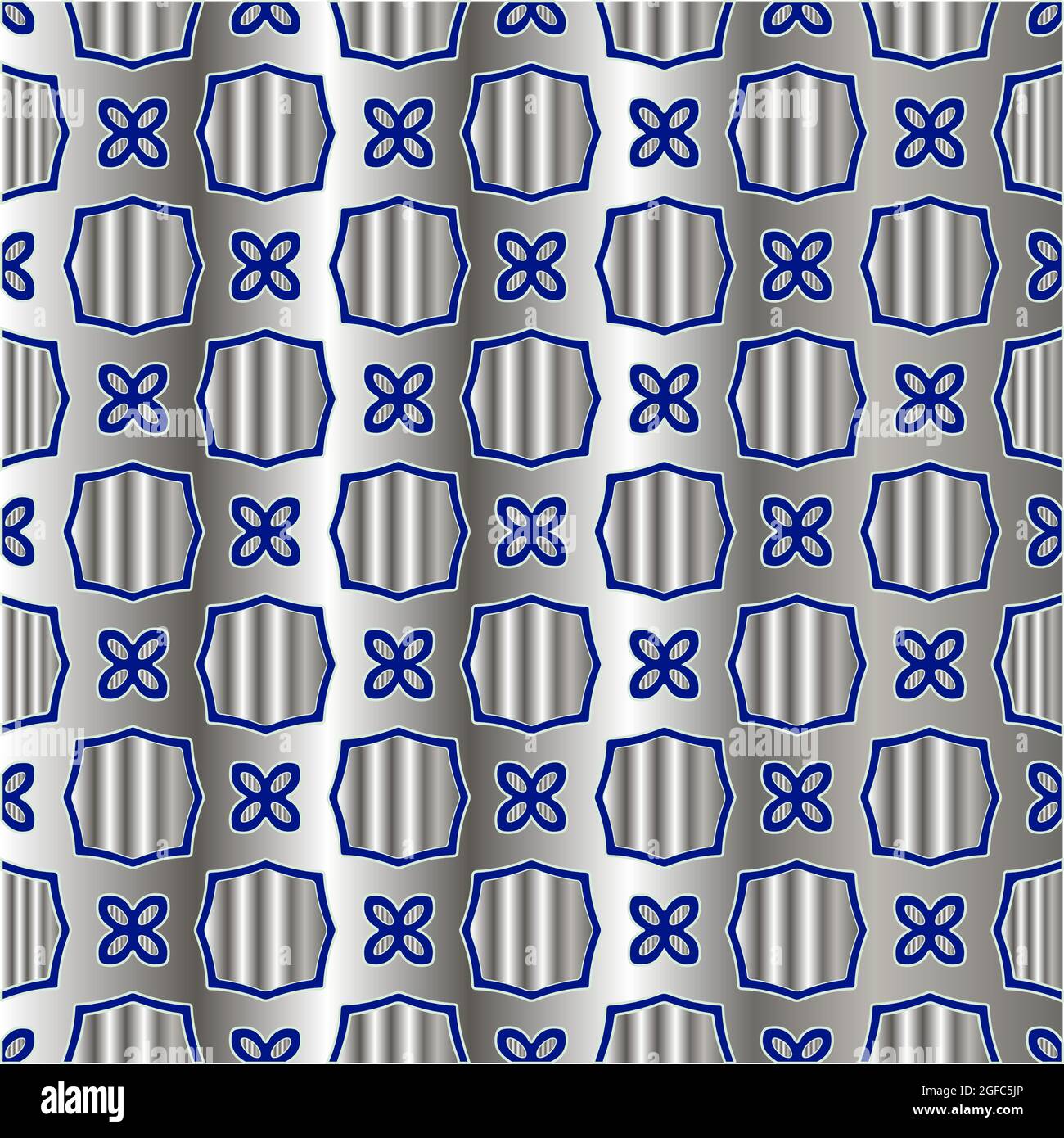 Blue Metal Pattern metal pattern on a blue background. pattern for fabric, wallpaper ...