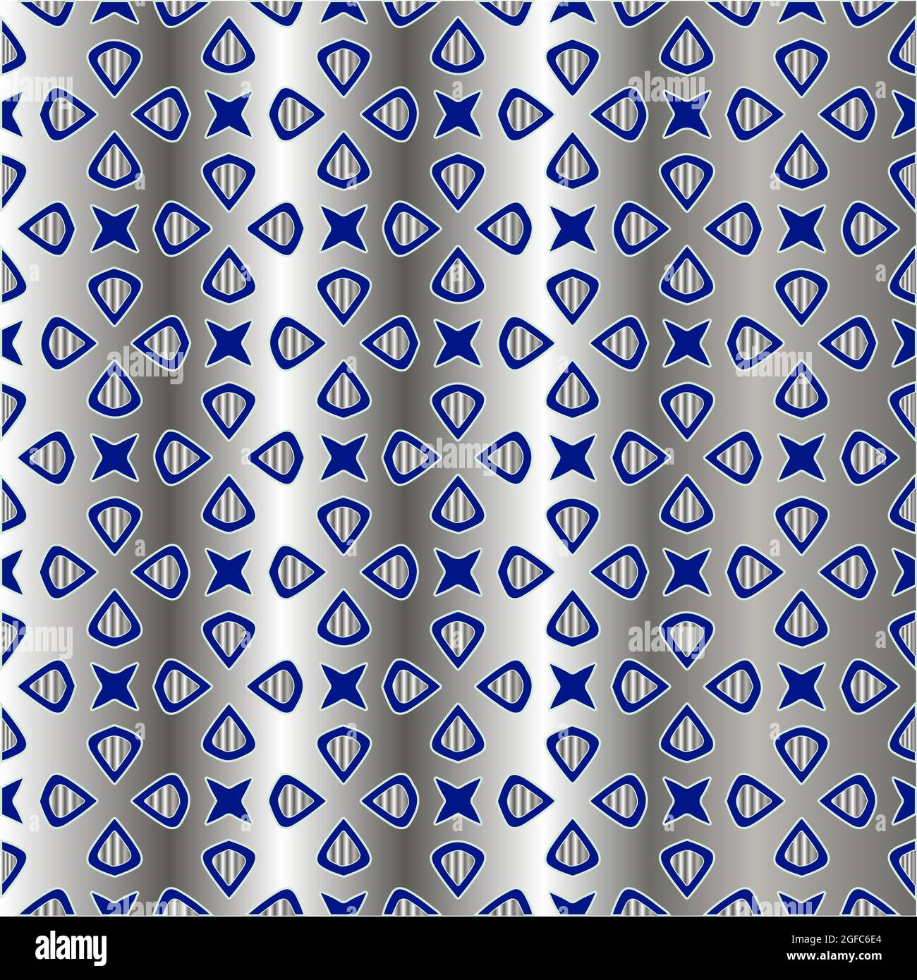 metal pattern on a blue background. pattern for fabric, wallpaper ...