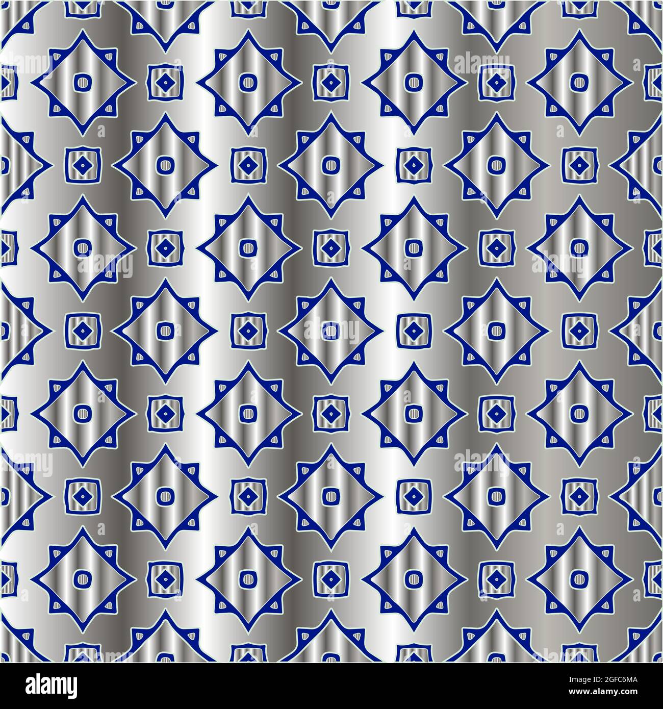 Blue Metal Pattern metal pattern on a blue background. pattern for fabric, wallpaper ...