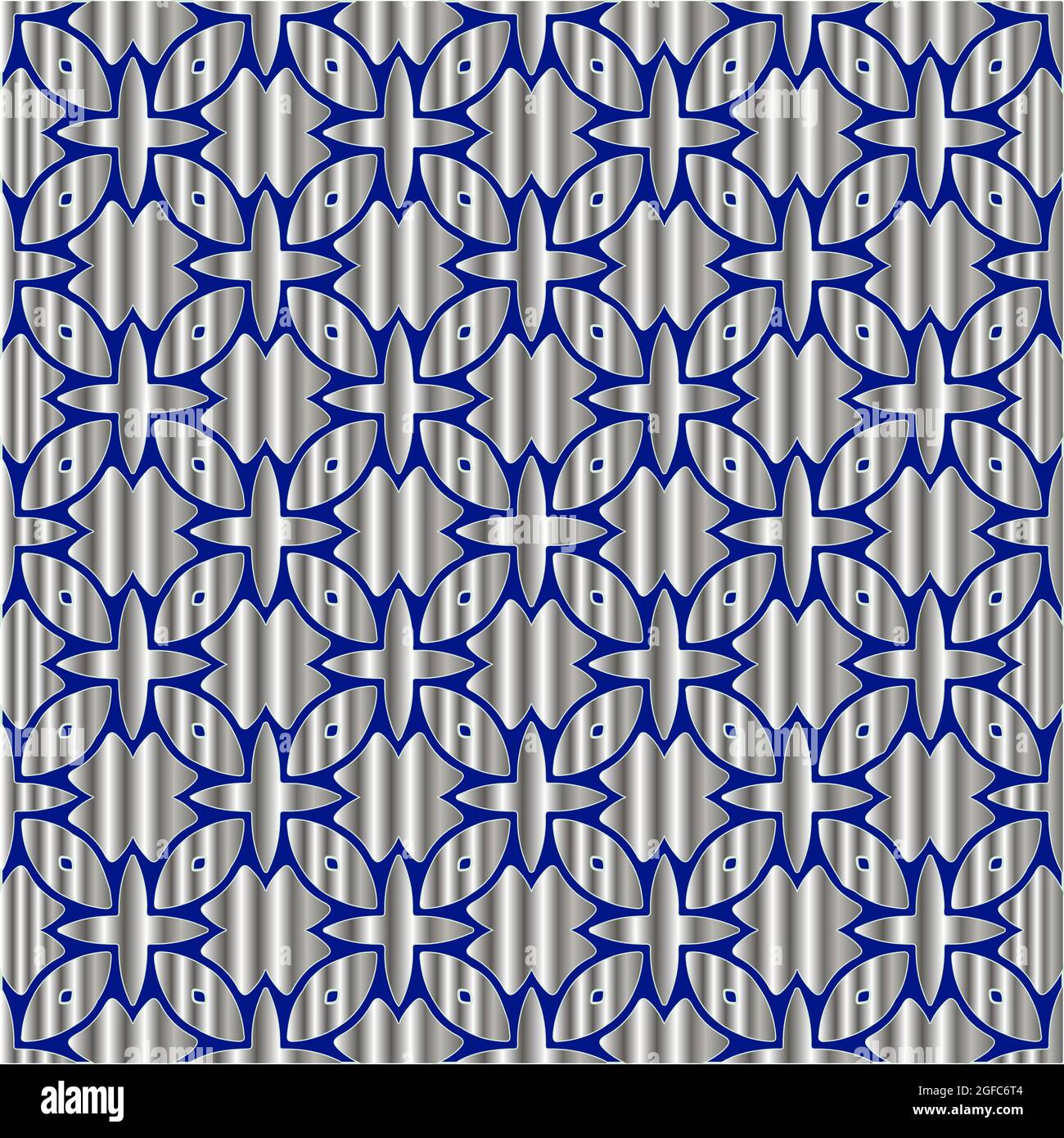 Blue Metal Pattern metal pattern on a blue background. pattern for fabric, wallpaper ...