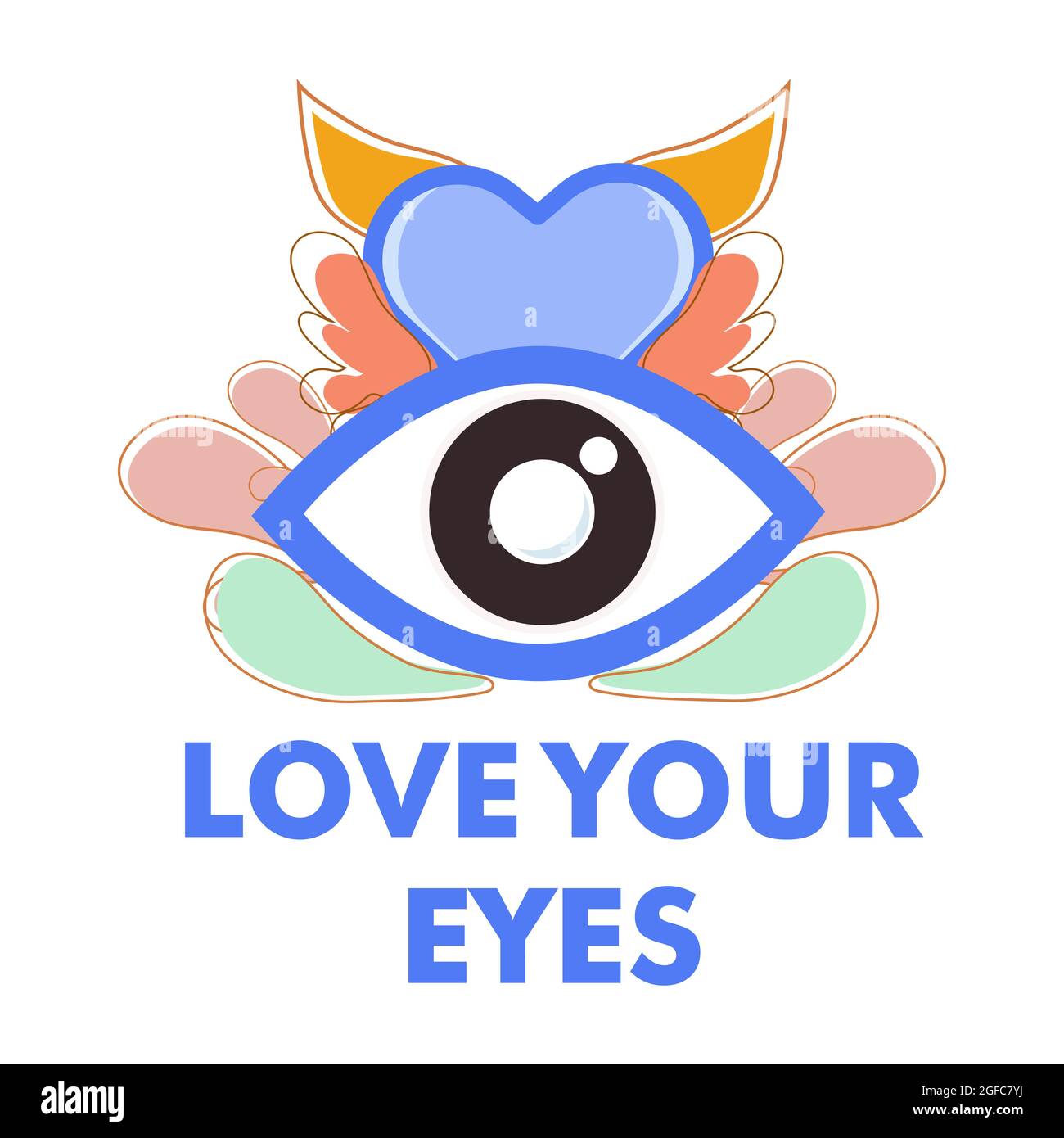 World Sight Day Illlustration Eye Health Eye With Floral Illustraion Design Concept Stock Photo Alamy