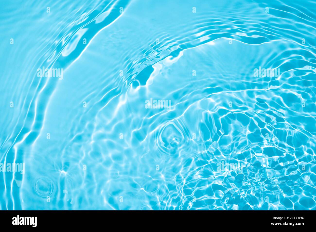 transparent blue colored clear calm water surface texture Stock Photo ...