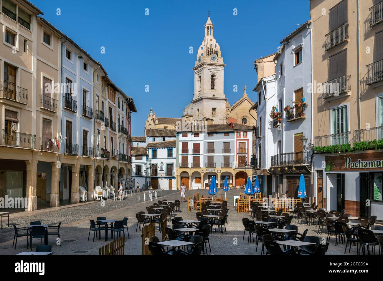 Plaza del Mercado (Market Square), Xativa, Valencian Community, Spain Stock Photo