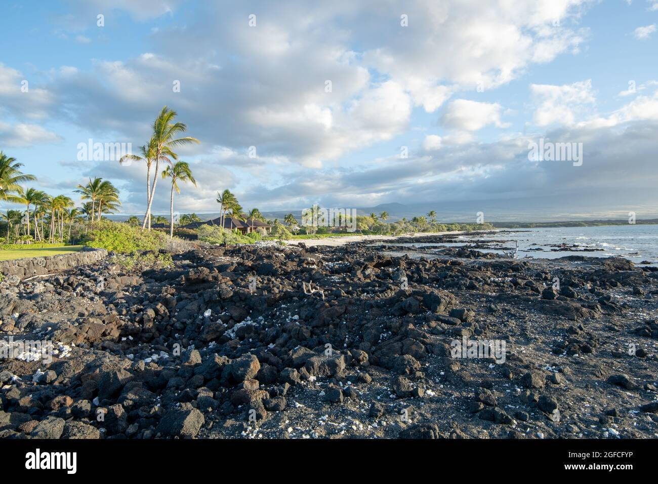 Beautiful shot from the Kapa'a Beach Park in Hawaii Stock Photo - Alamy