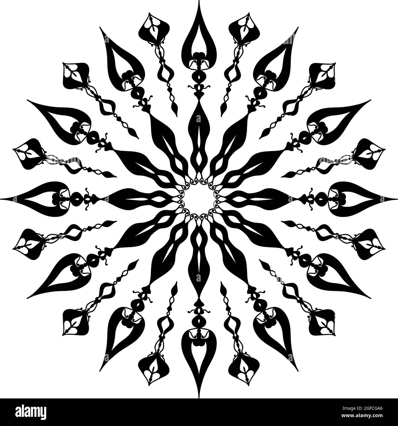 transparent background mandala. mandala with floral print, for yoga, traditional decorative tile templates, Textiles and surface patterns, publication Stock Vector