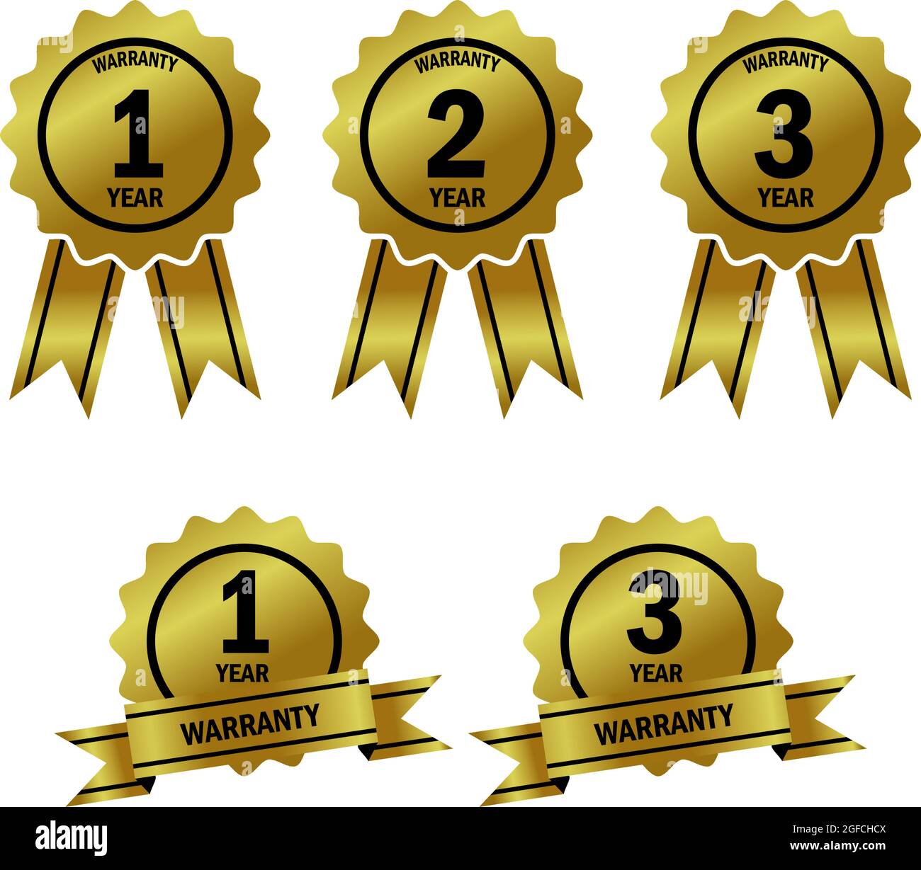 luxury gold warranty badge, warranty badge template with luxury gold color, good for promotion