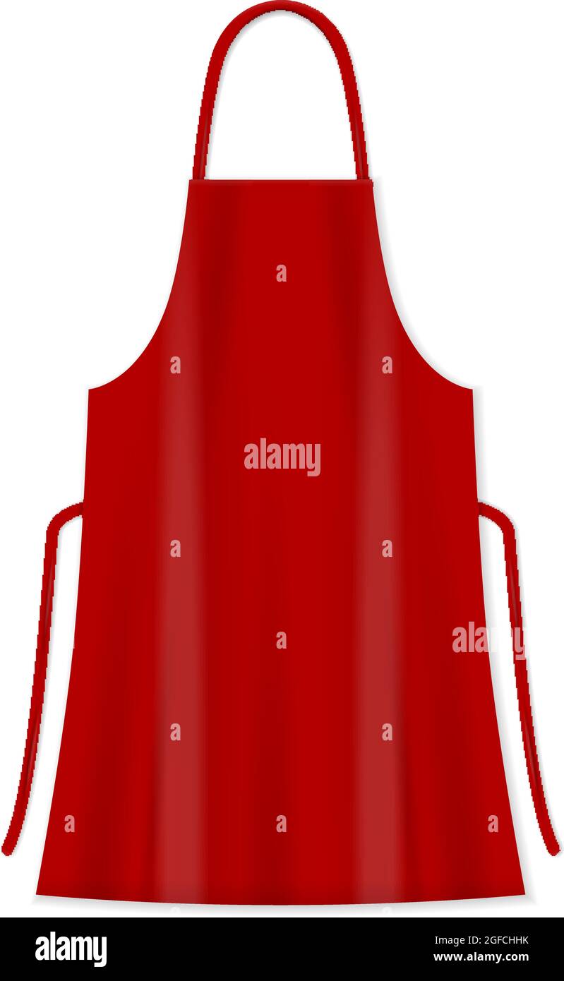 Kitchen apron on a white background. Vector illustration Stock Vector ...