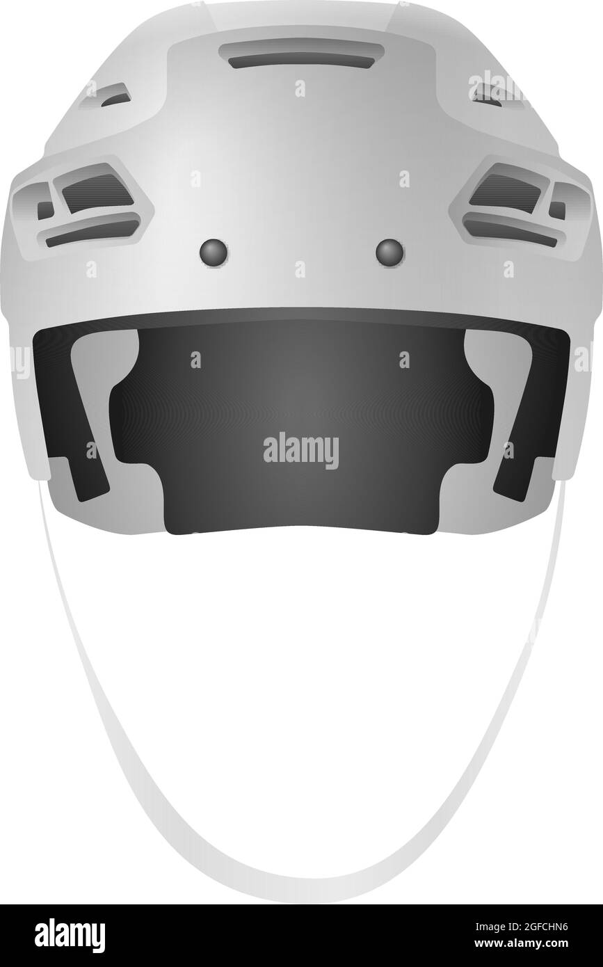 Hockey helmet on a white background. Vector illustration Stock Vector ...