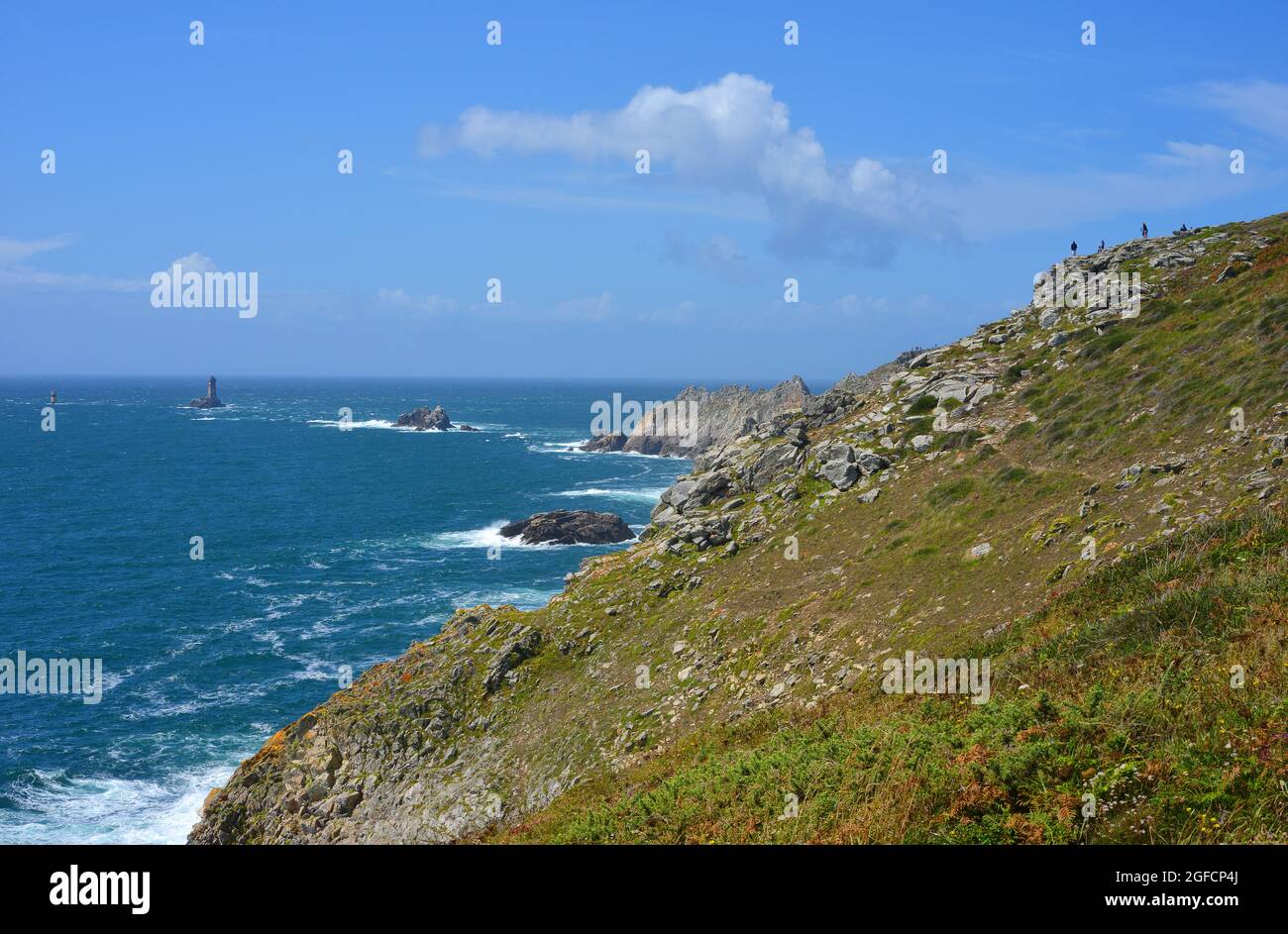Pointe du Raz, Bretagne, France, beautiful nature coast view Stock Photo