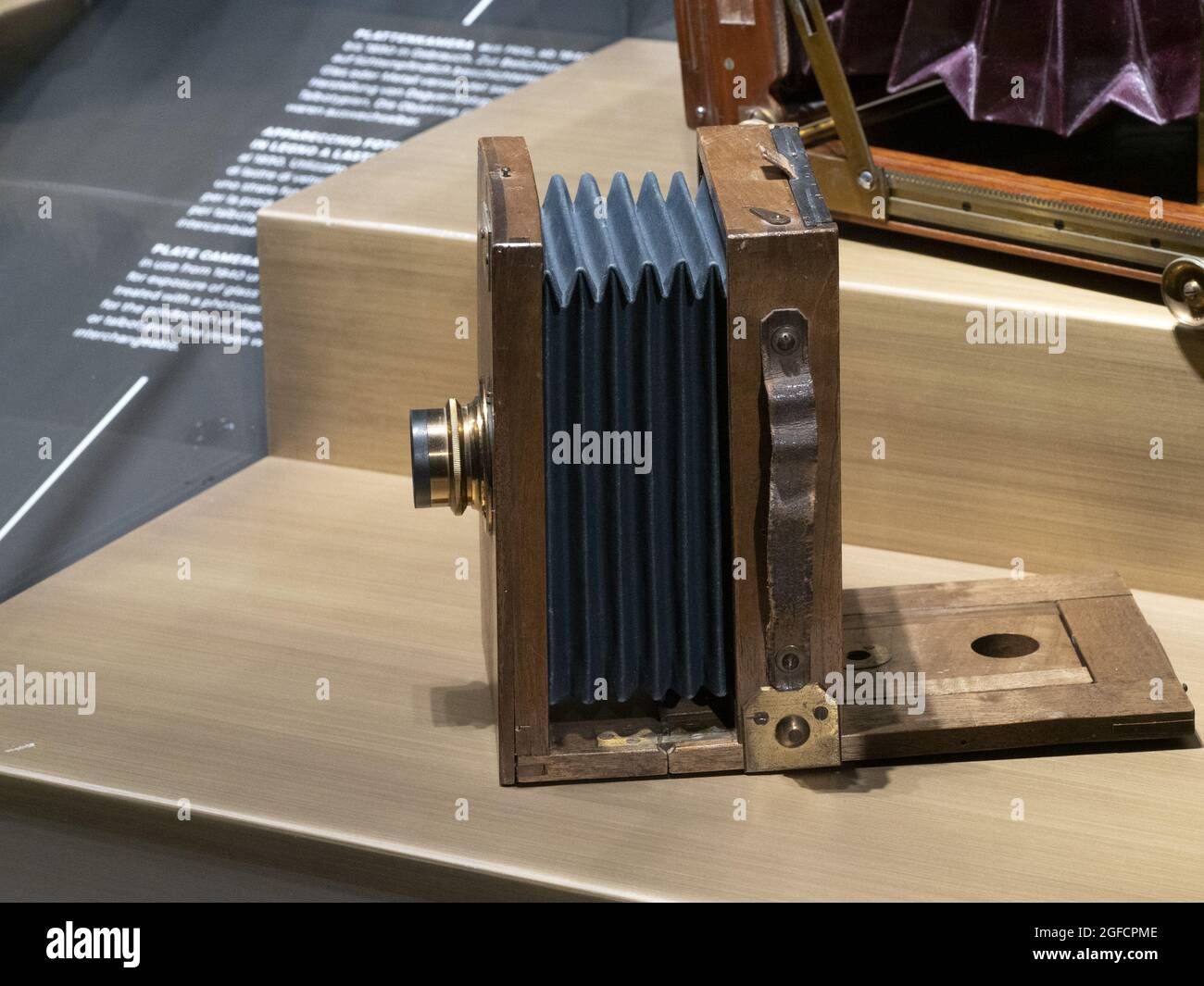 old bellows folding camera detail Stock Photo Alamy