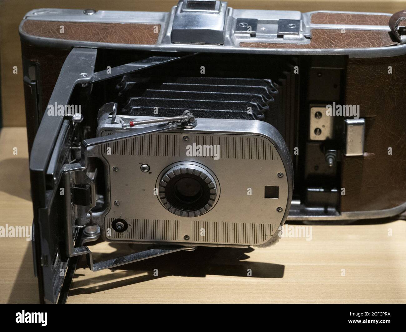 old bellows folding camera detail Stock Photo Alamy