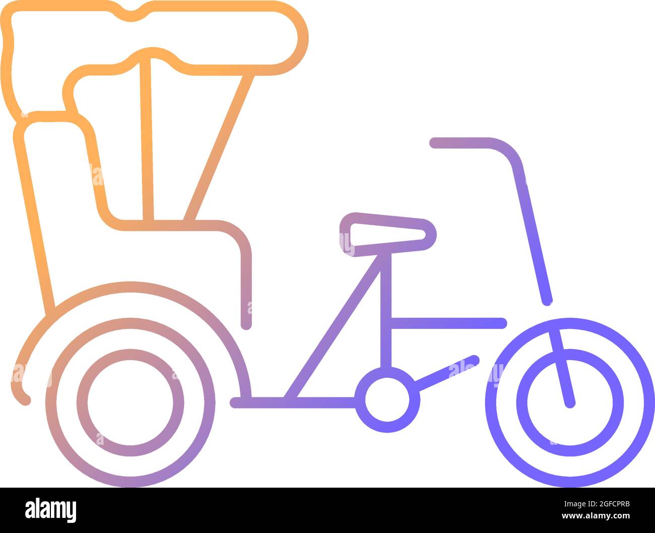 Sanlunche gradient linear vector icon Stock Vector