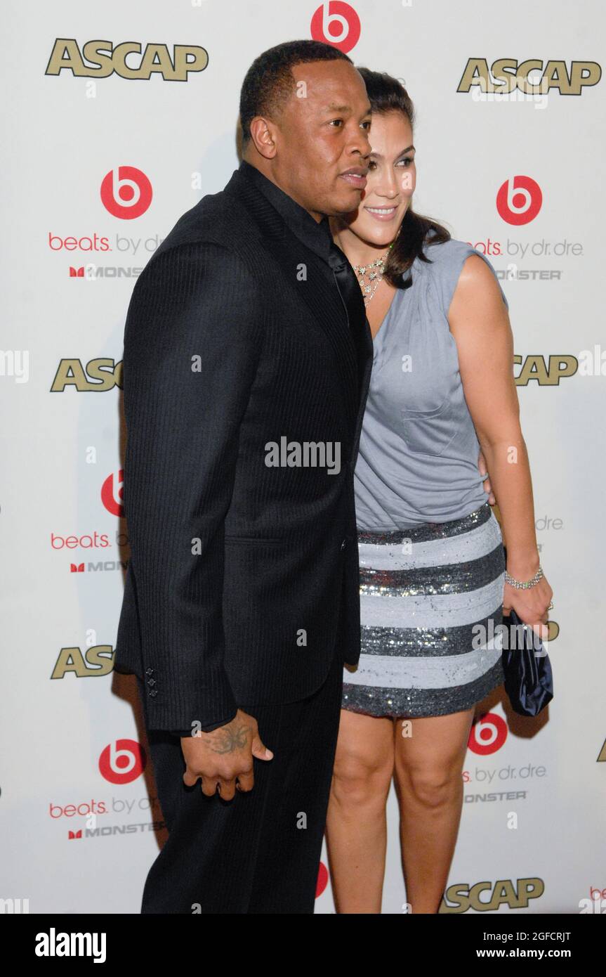 Producer / Rapper Andre Young aka Dr. Dre and wife Nicole Threatt