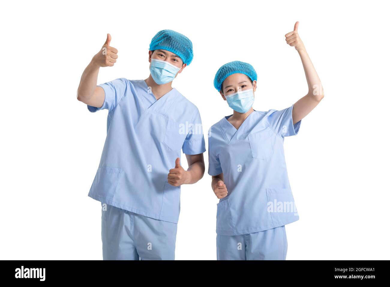 Doctor hand giving thumbs up hi-res stock photography and images - Alamy