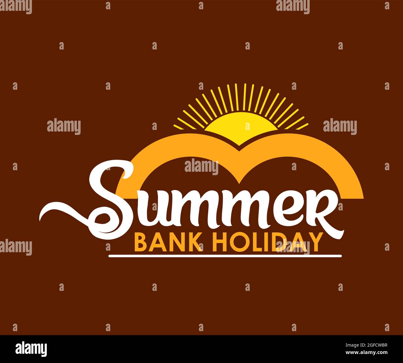 summer bank holiday vector illustration background, for greeting gifts