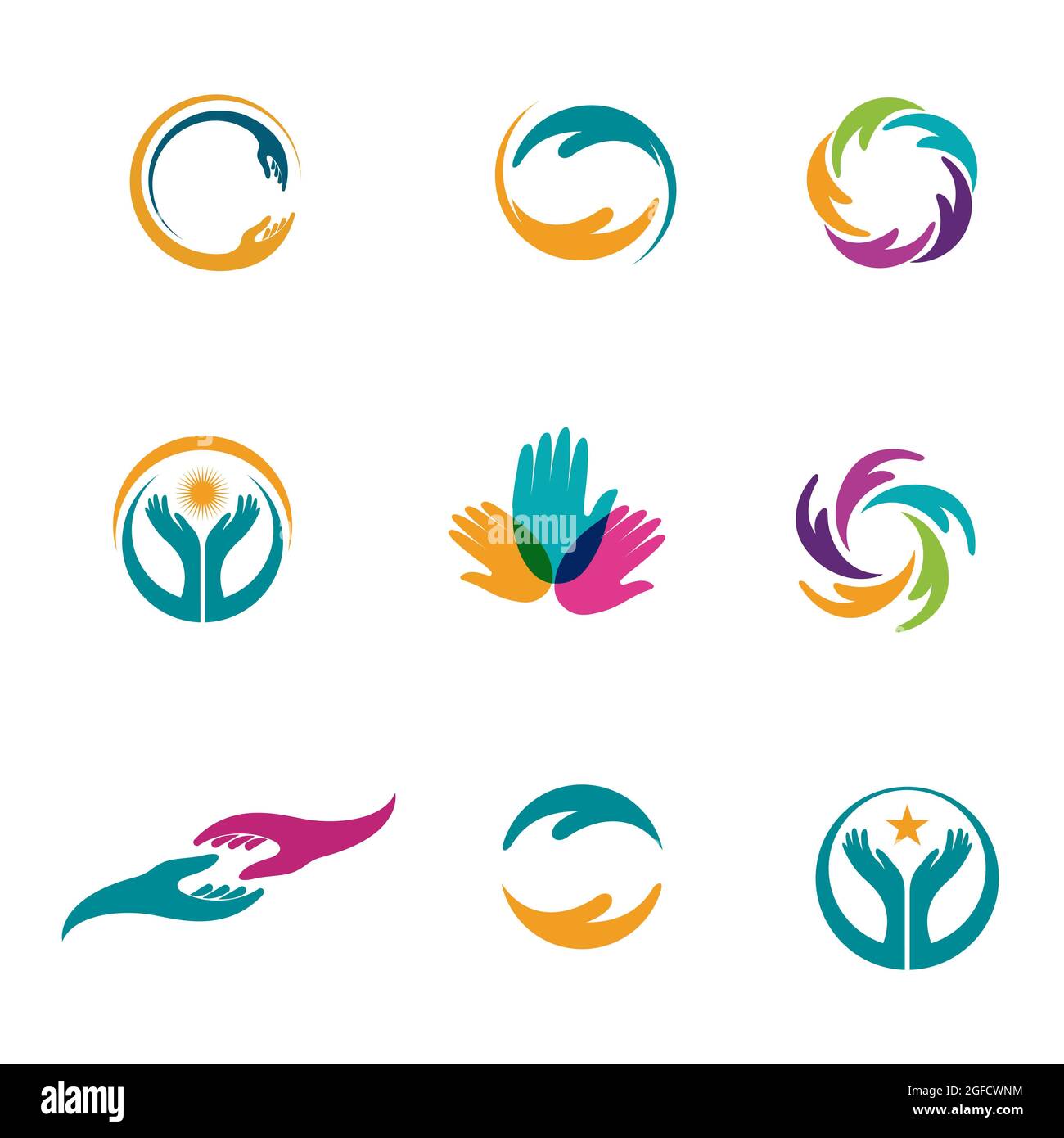 Hand Care icon Template vector illustration design Stock Photo - Alamy