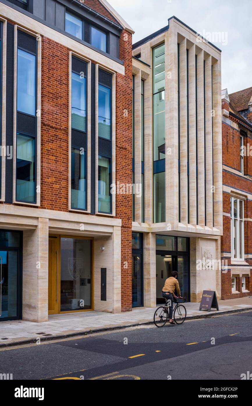 Cambridge Union Society building Cambridge - Redevelopment of the CUS Building in Central Cambridge - Architects Bland Brown + Cole (BB+C) open 2021. Stock Photo