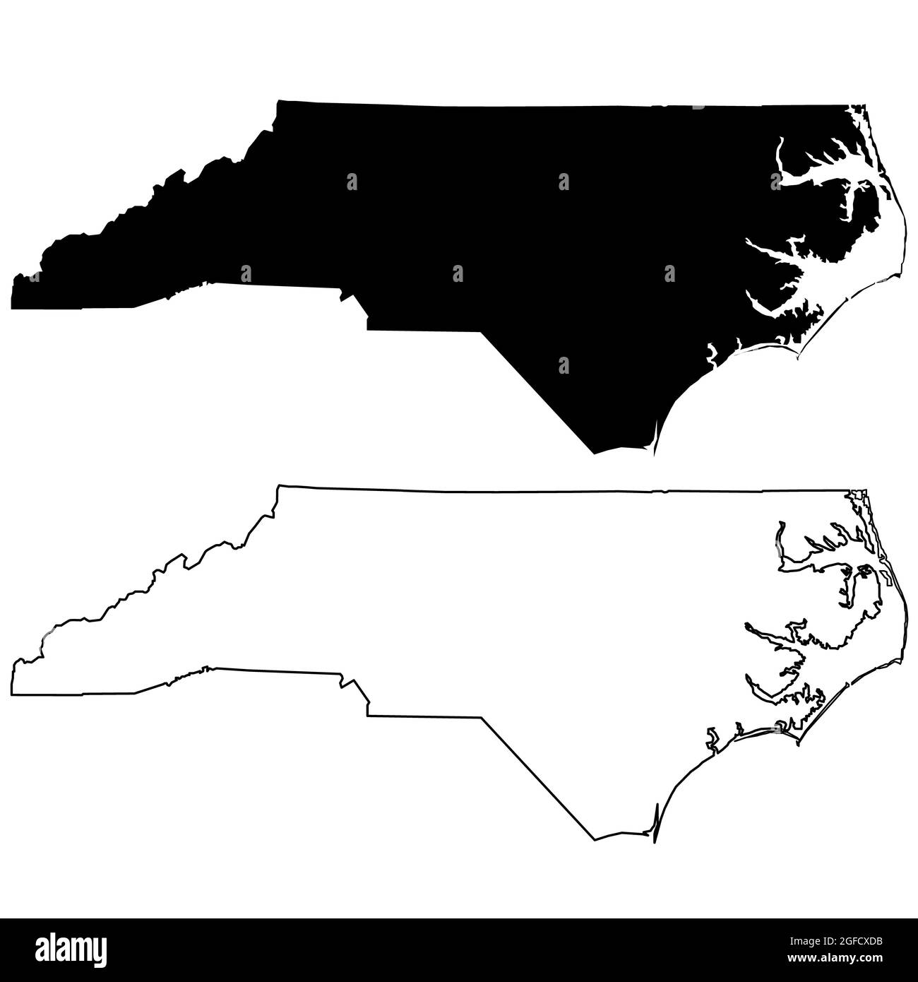 North carolina outline hi-res stock photography and images - Page 2 - Alamy