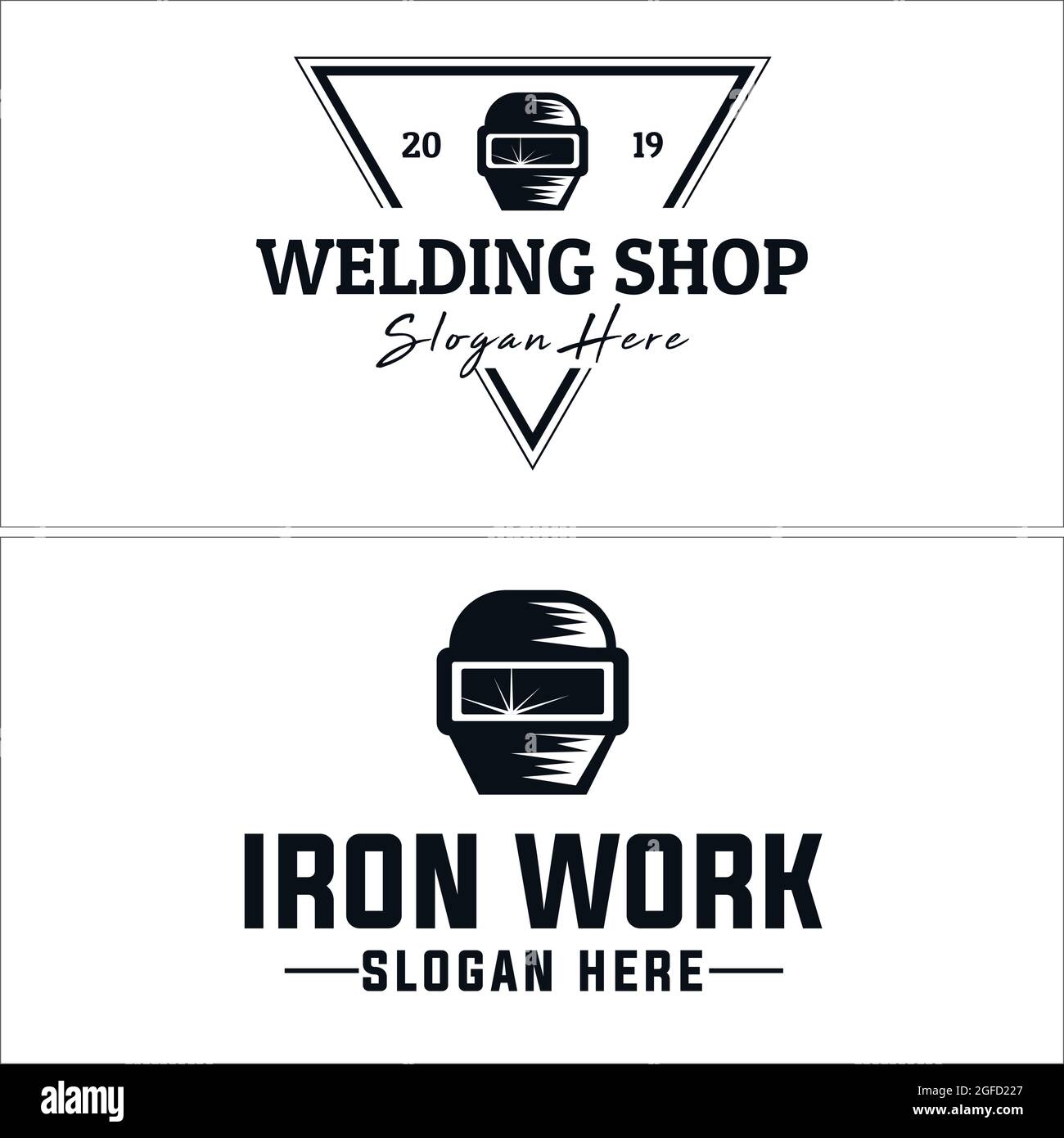 Business welding shop logo design Stock Vector Image & Art Alamy