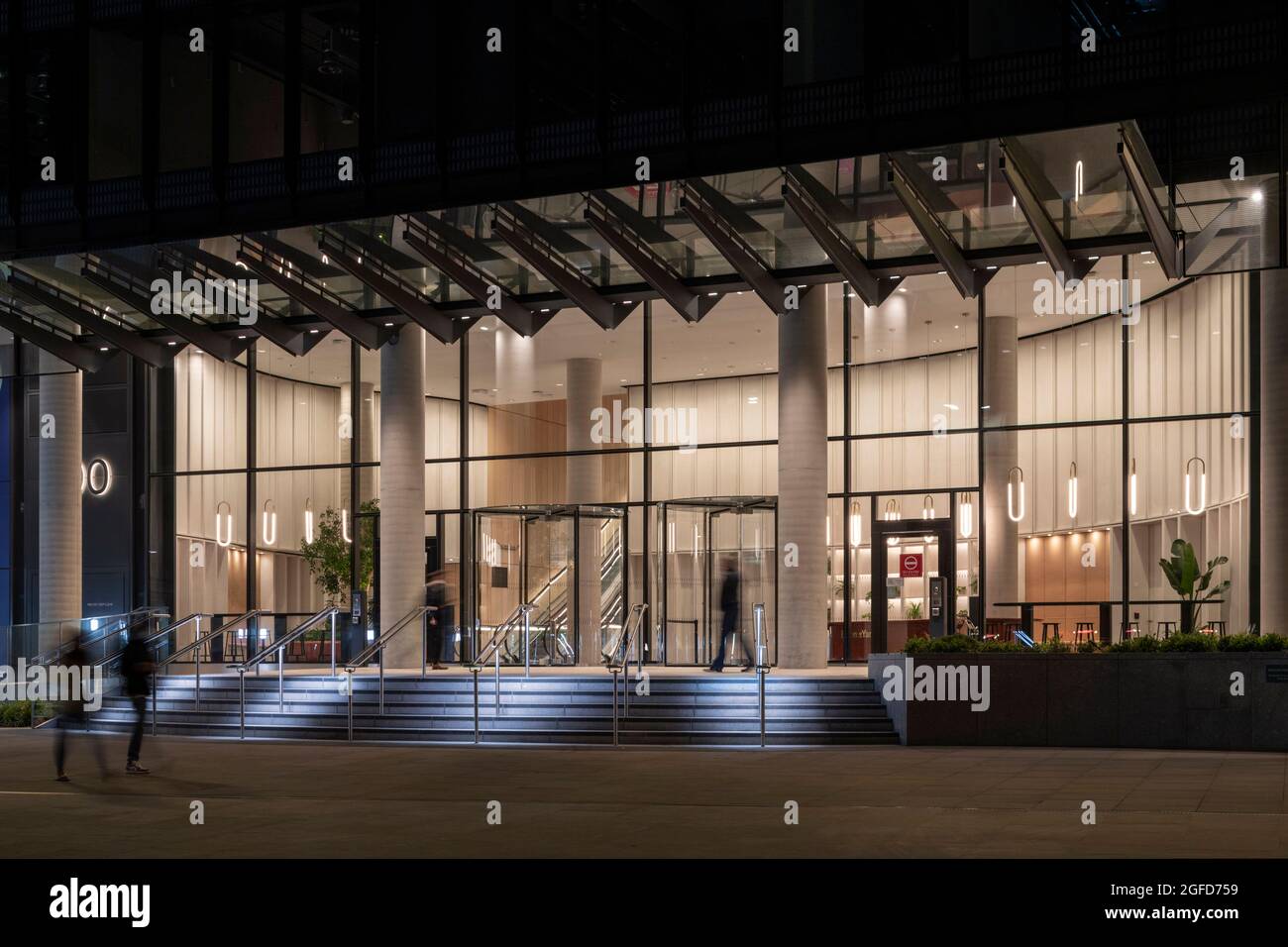 Main Entrance. 100 Liverpool Street, London, United Kingdom. Architect