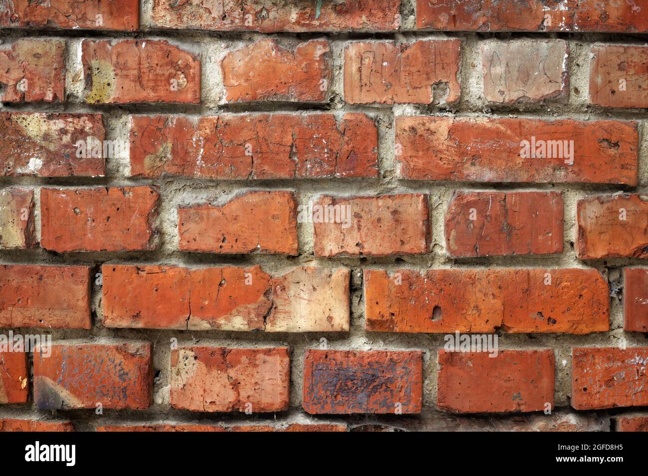 Very old and weathered brick wall background Stock Photo - Alamy