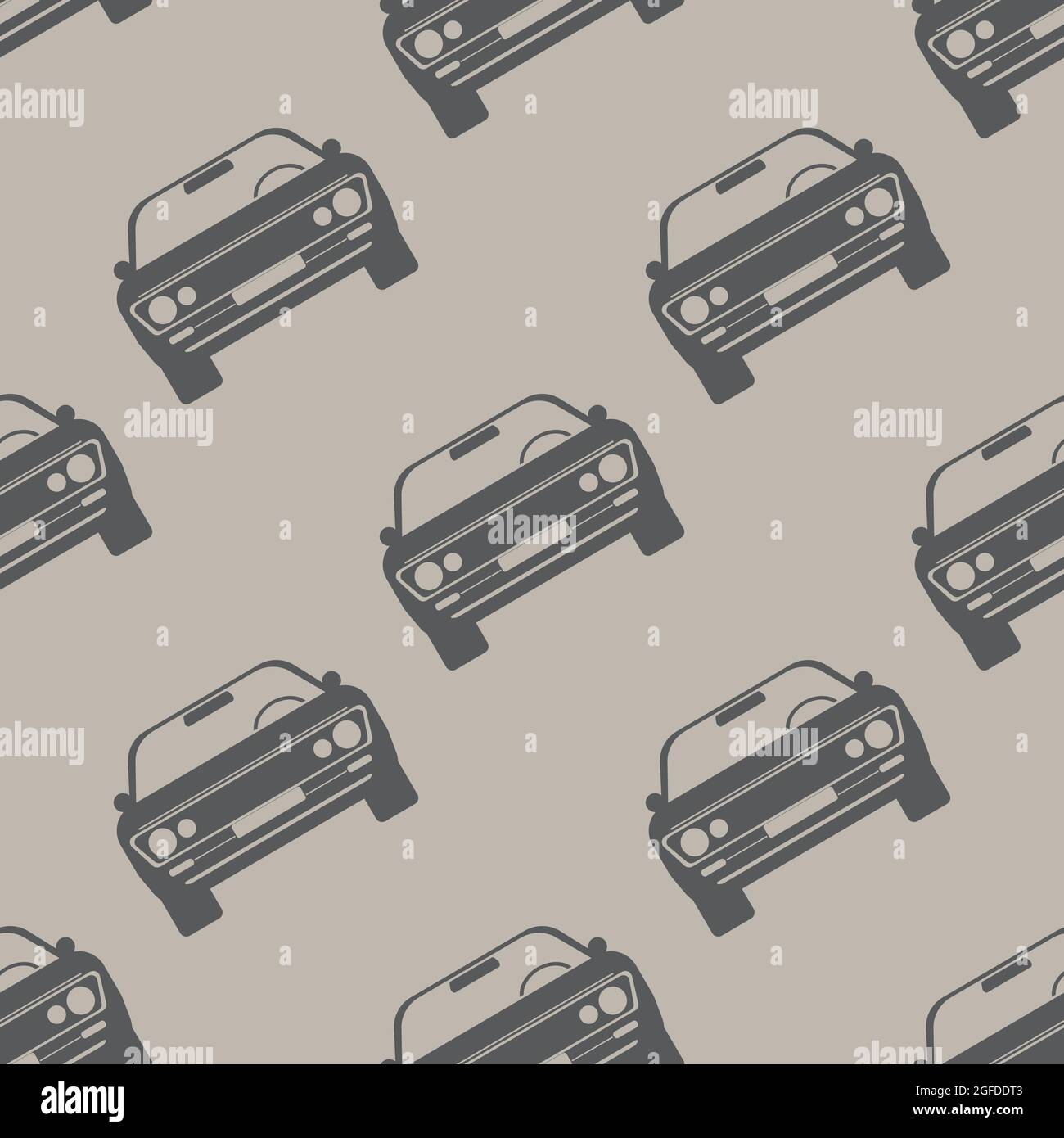 Retro car autos seamless pattern. Vintage background and solid color ...