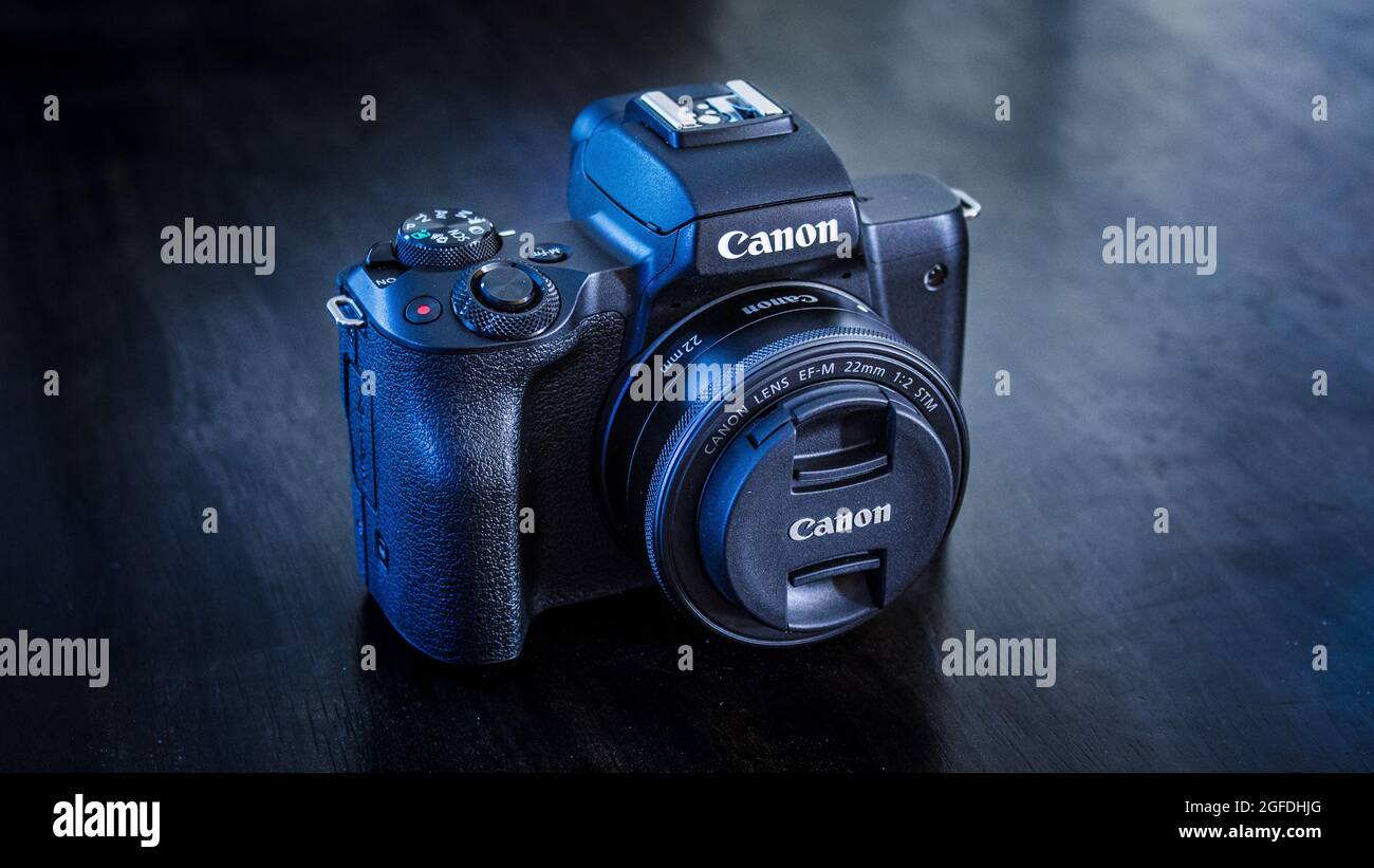 Canon camera - M50 Stock Photo