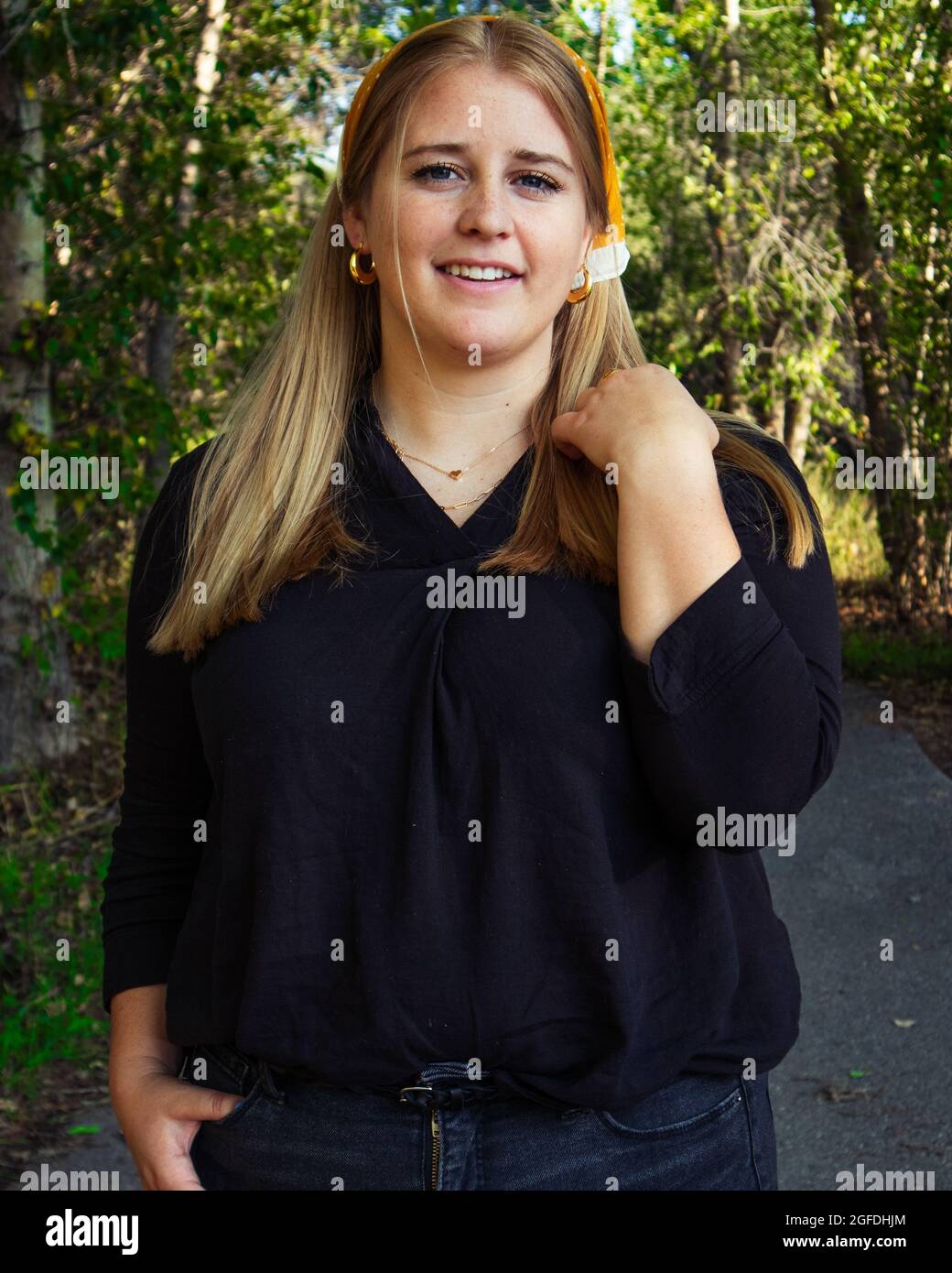 Portrait of a Woman Stock Photo