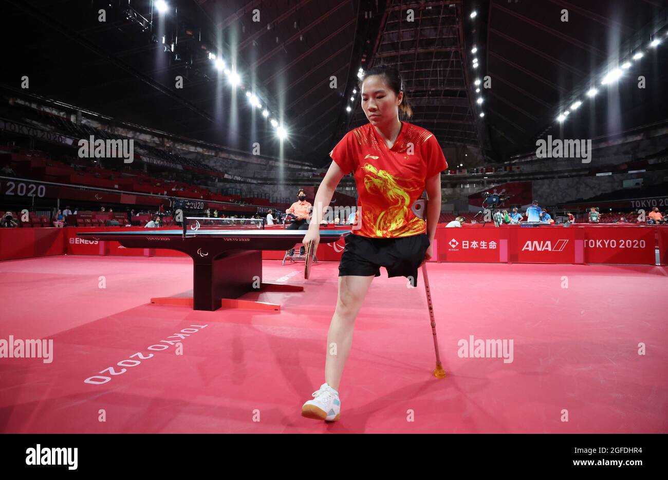 Tokyo 2020 Paralympic Games - Table Tennis -Women's Singles - Class 8 Group  C - Metropolitan Gymnasium, Tokyo, Japan -