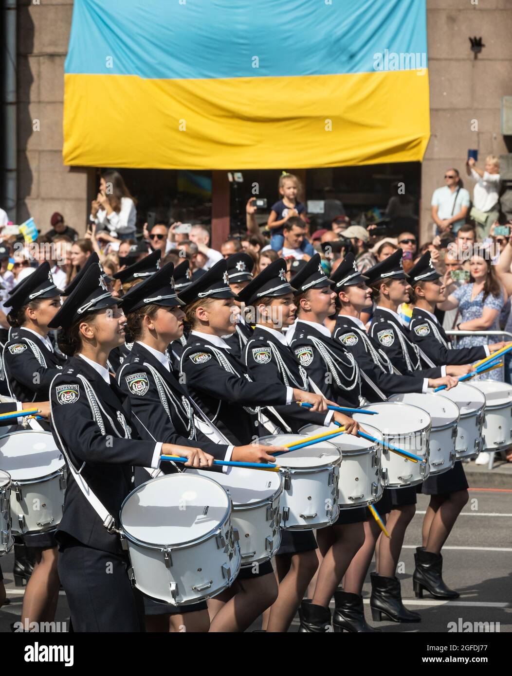 KYIV, UKRAINE - Aug 24, 2021: Celebrating the 30th anniversary of