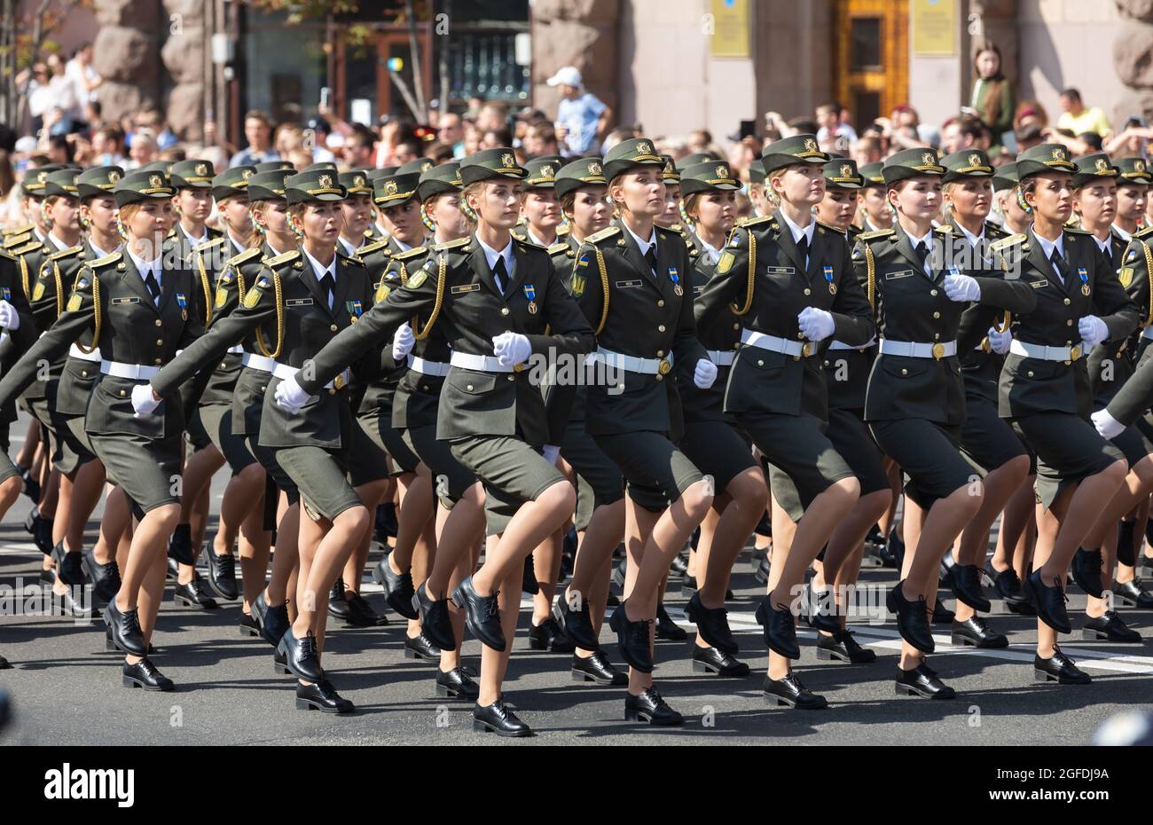 KYIV, UKRAINE - Aug 24, 2021: Celebrating the 30th anniversary of