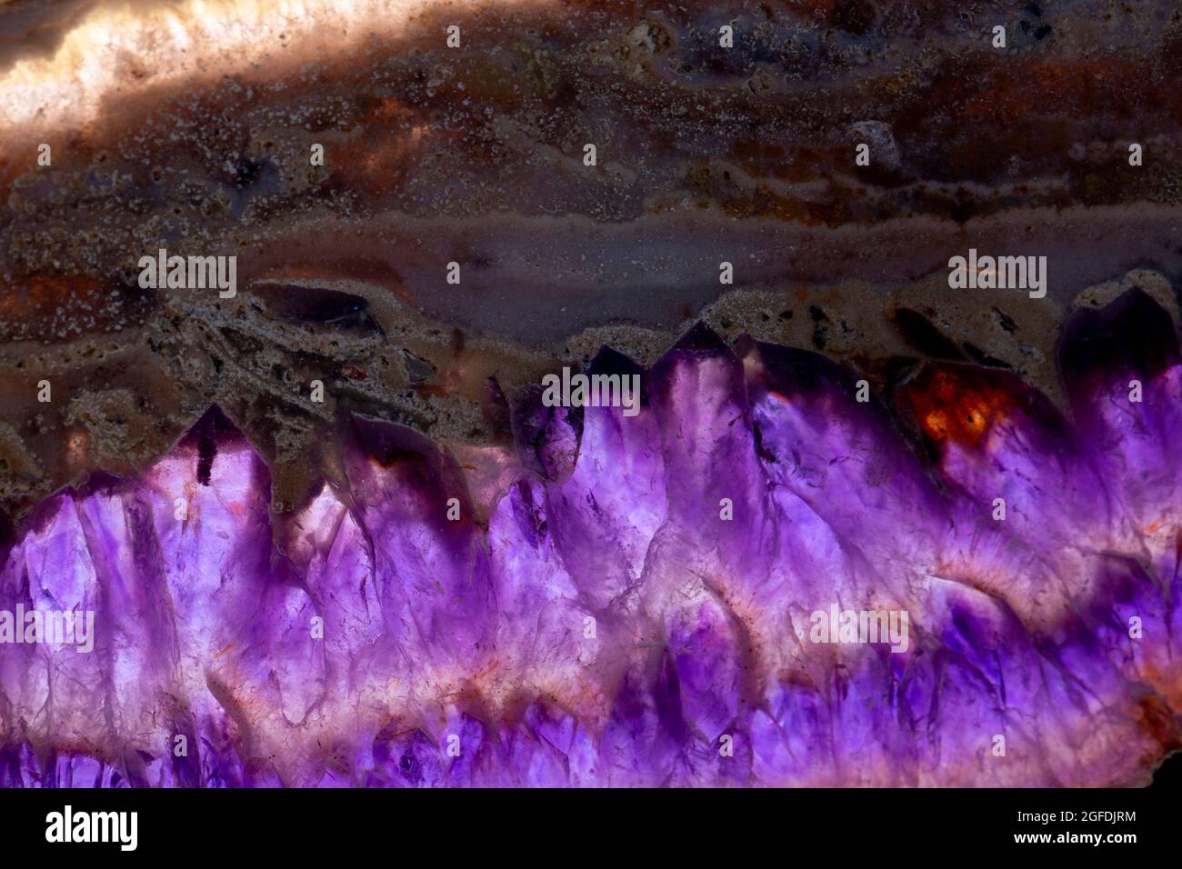 Amethyst Mineral Specimen Stone Rock Geology Gem Crystal Stock Photo ...