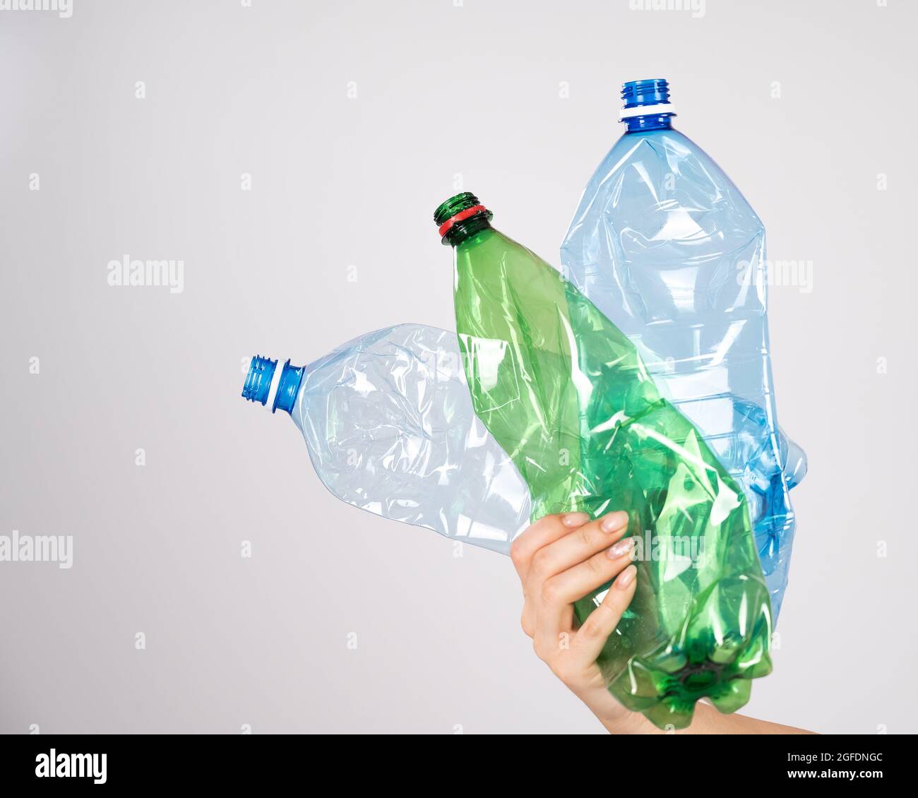 Recycling plastic bottles girl hi-res stock photography and images - Alamy
