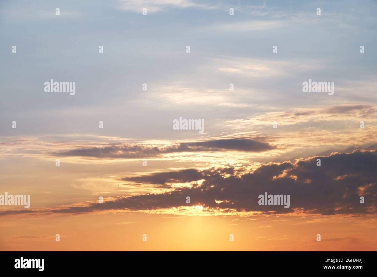 Beautiful sunset sky background Stock Photo - Alamy