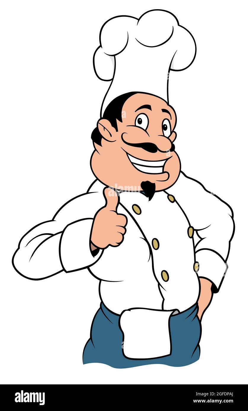 Smiling Chef Cook Cartoon Character Stock Vector Image & Art - Alamy