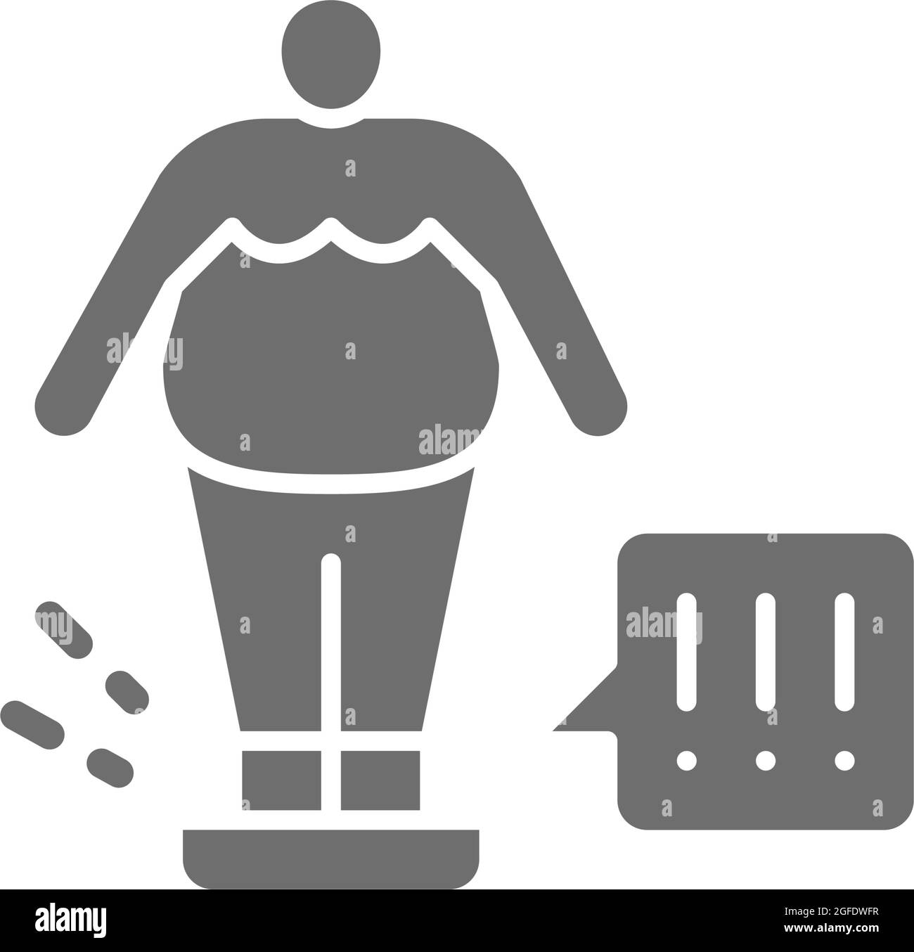 Personal human scales overweight dieting Vector Image