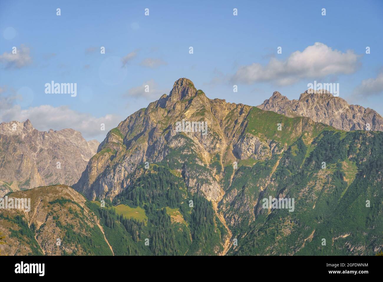 Aerial view of green hills Stock Photo - Alamy
