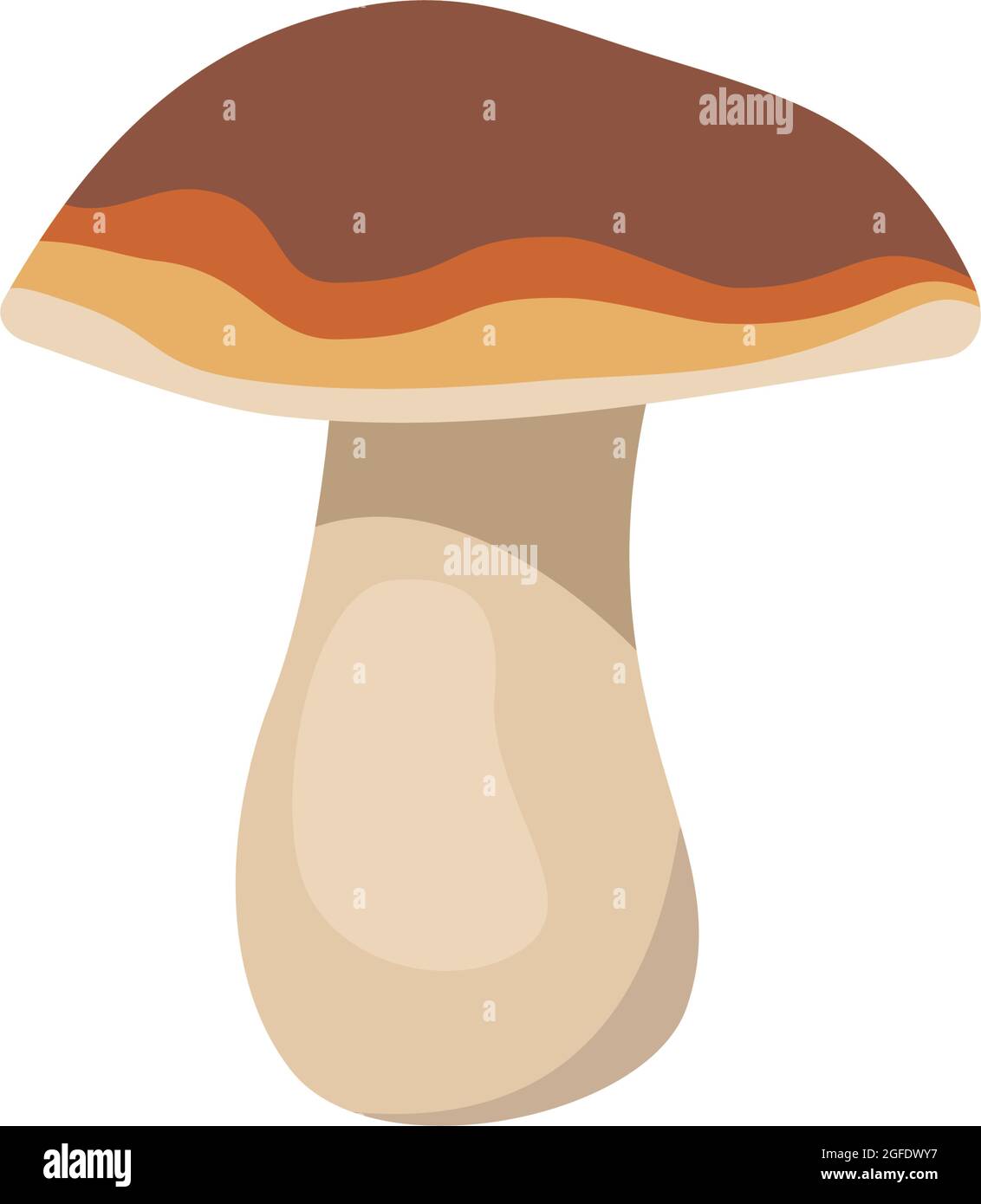 Mushroom icon. Healthy wholesome food, forest plant Stock Vector