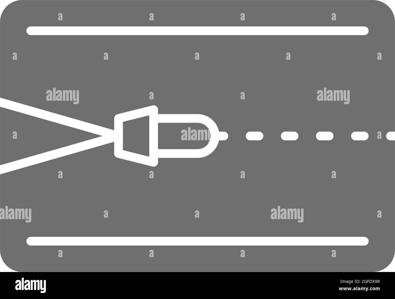 Mattress topper, zipper for mattress grey icon Stock Vector Image & Art