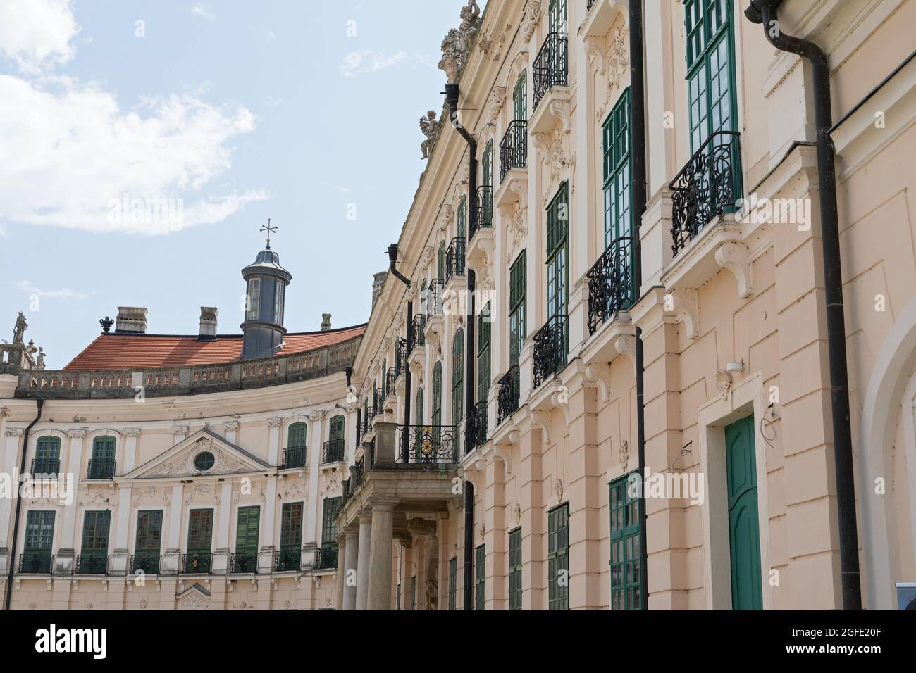 Picture of the famous Esterhazy Castle in Fertod, Hungary Stock Photo
