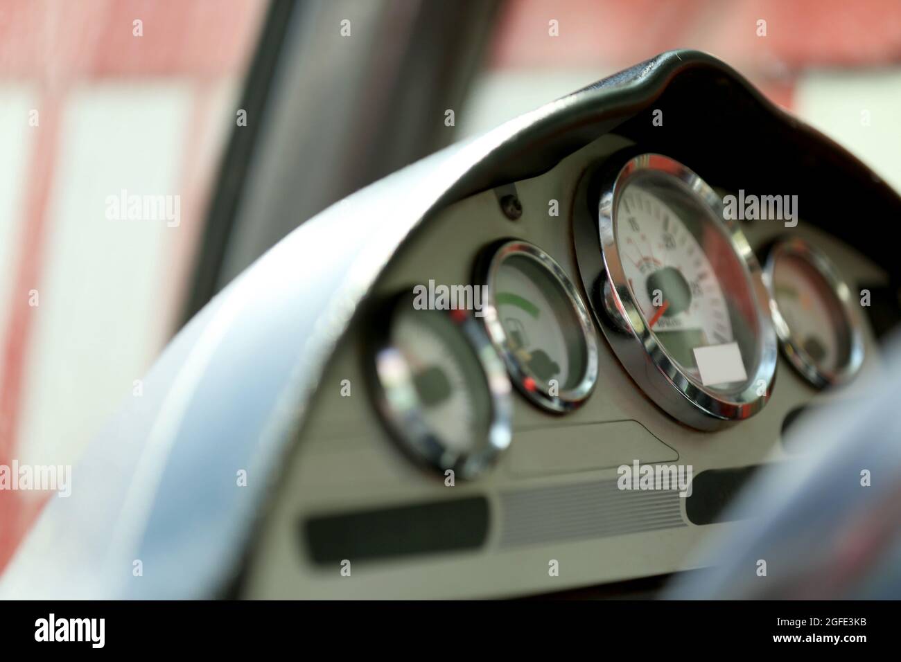 Dashboard of modern tractor Stock Photo - Alamy